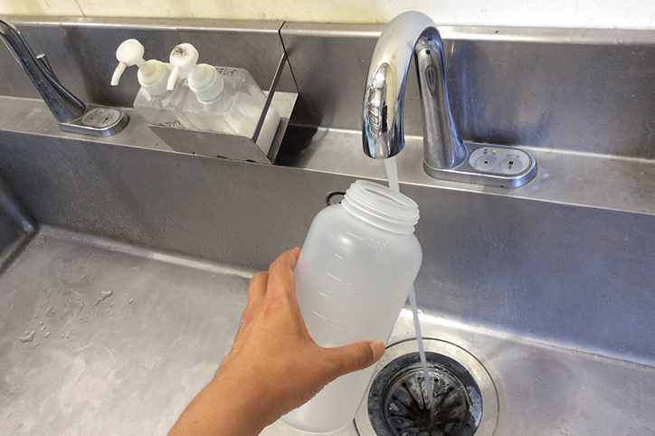 電解イオン水洗浄装置導入のための水質の確認