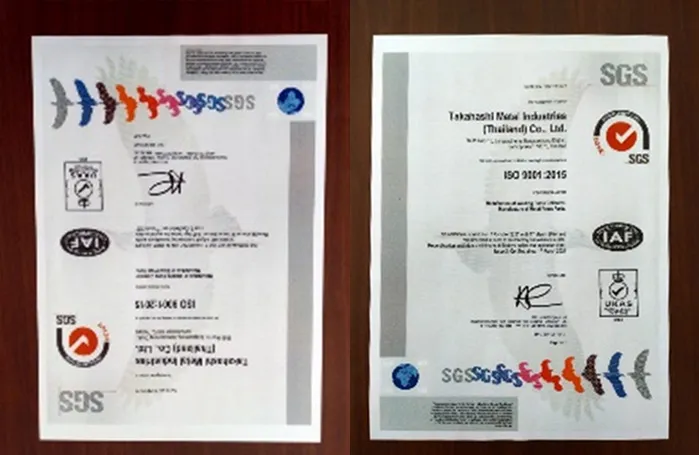 ISO9001、IATF16469を取得。国内同等の品質保証体制を構築！